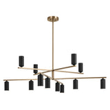 Kichler Gala 12-Light Gold Modern/Contemporary Led Chandelier