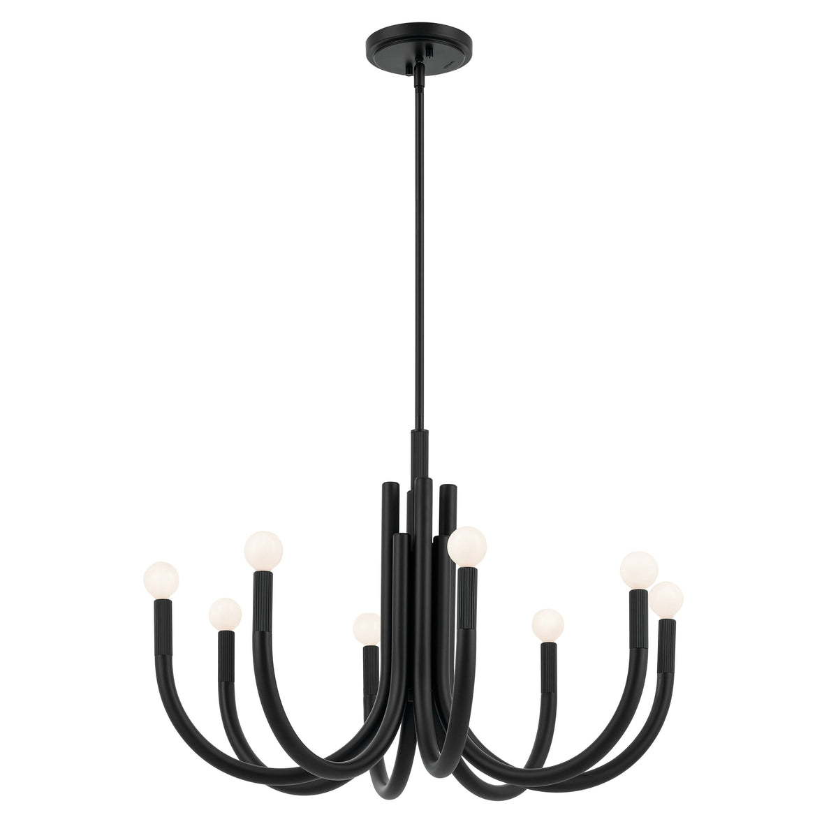 Kichler Odensa 8-Light Black Modern/Contemporary Chandelier