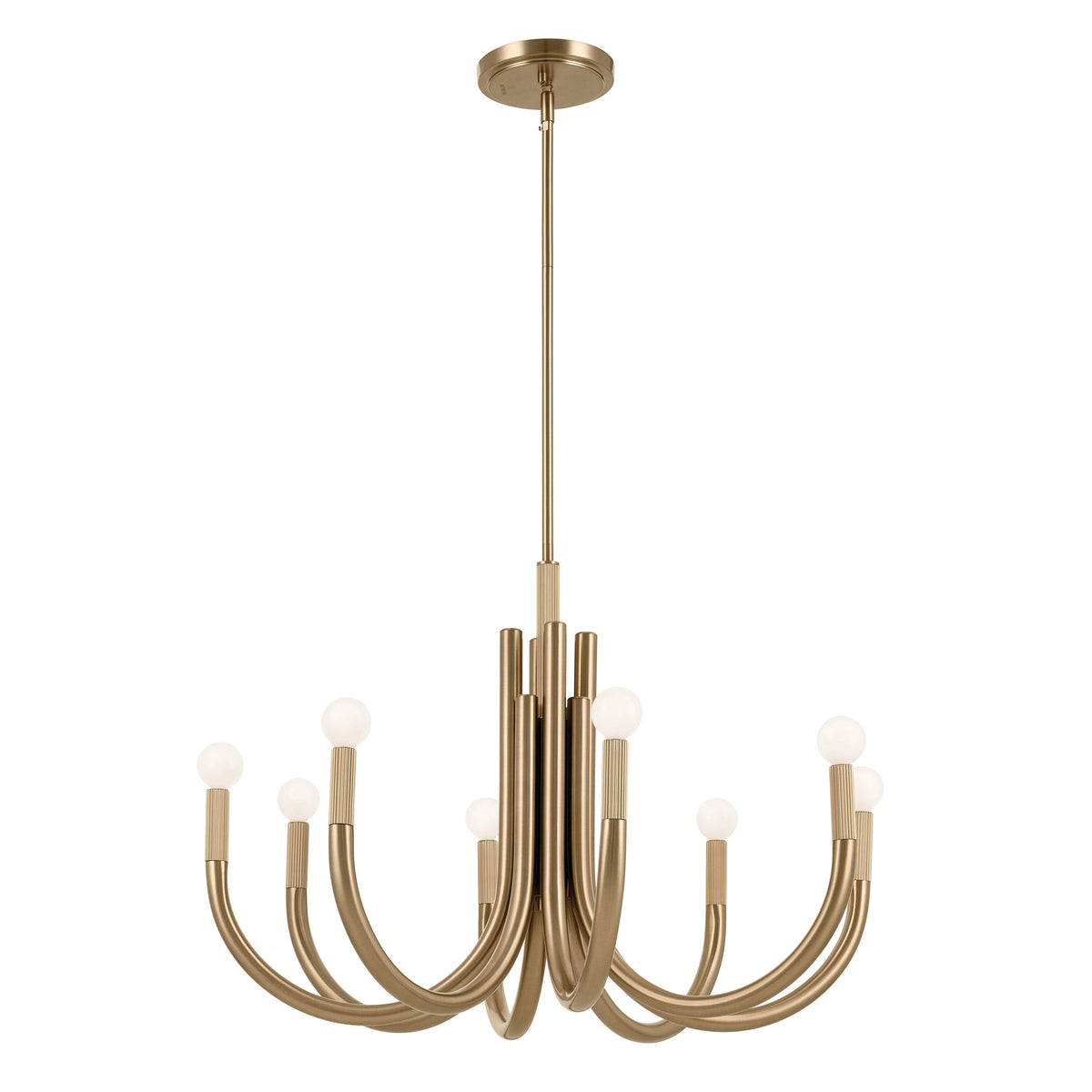 Kichler Odensa 8-Light Gold Modern/Contemporary Chandelier