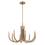 Kichler Odensa 8-Light Gold Modern/Contemporary Chandelier