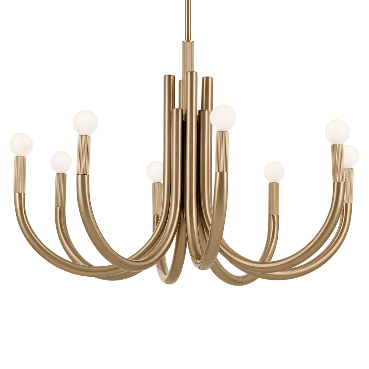 Kichler Odensa 8-Light Gold Modern/Contemporary Chandelier