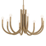 Kichler Odensa 8-Light Gold Modern/Contemporary Chandelier