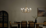 Kichler Odensa 8-Light Gold Modern/Contemporary Chandelier