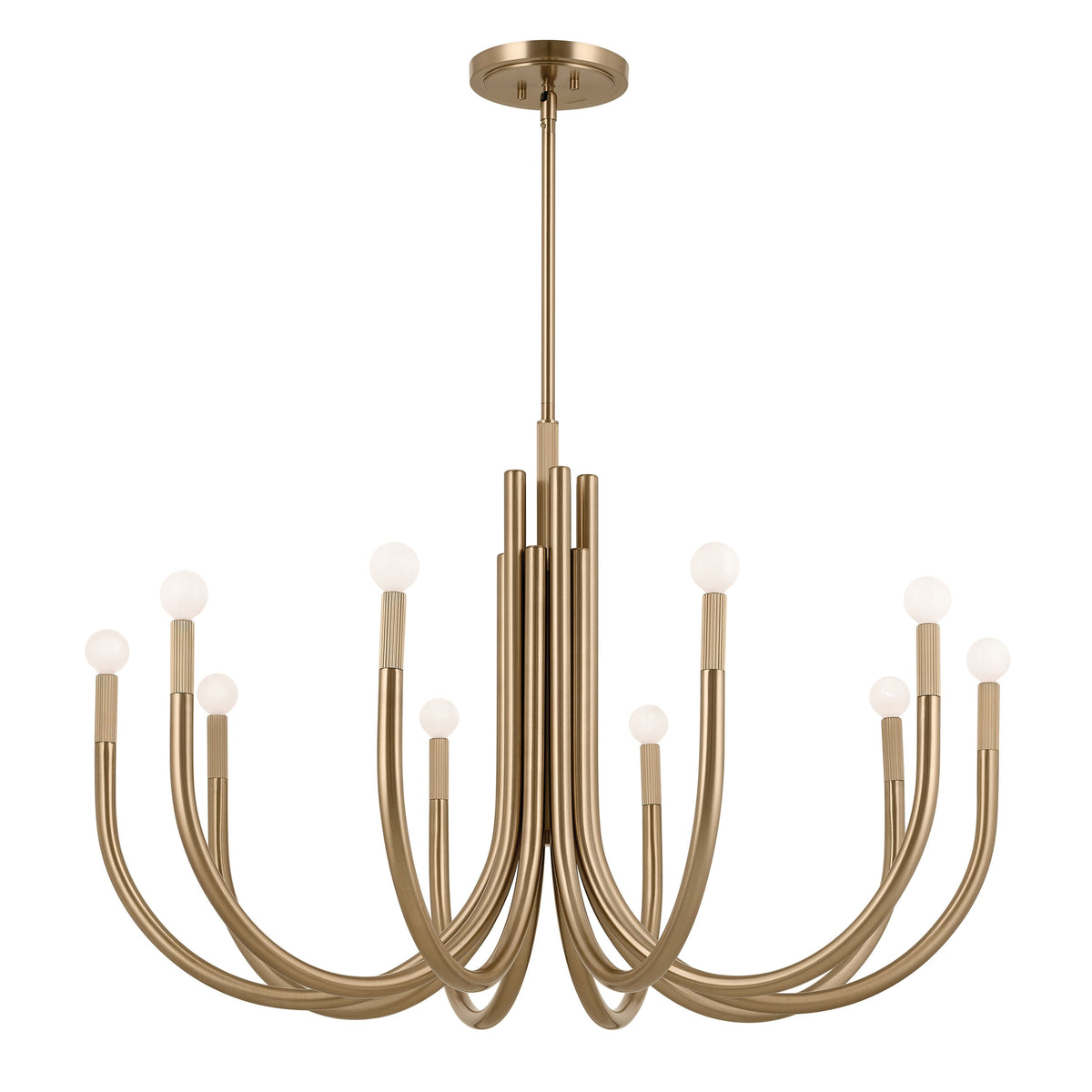 Kichler Odensa 10-Light Gold Modern/Contemporary Chandelier
