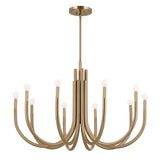Kichler Odensa 10-Light Gold Modern/Contemporary Chandelier