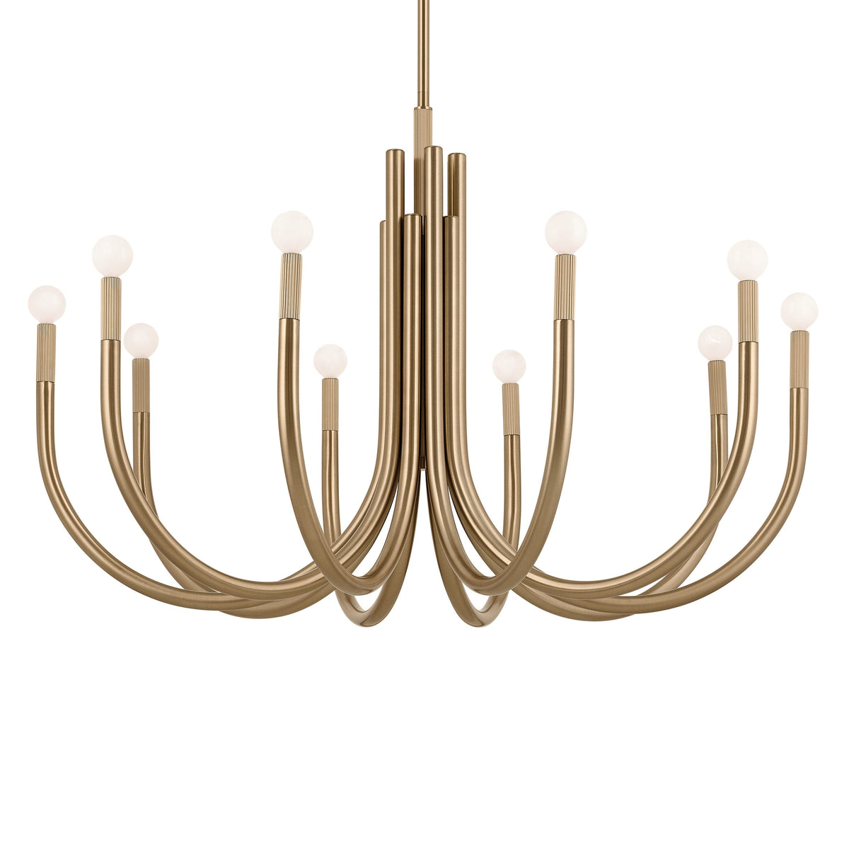Kichler Odensa 10-Light Gold Modern/Contemporary Chandelier