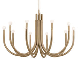 Kichler Odensa 10-Light Gold Modern/Contemporary Chandelier