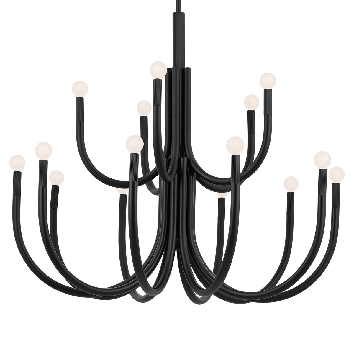 Kichler Odensa 15-Light Black Modern/Contemporary Chandelier