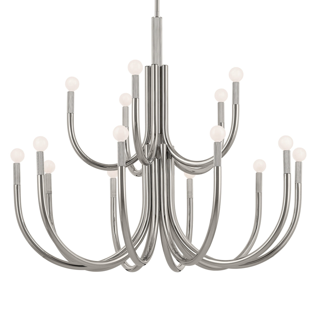 Kichler Odensa 15-Light Polished Nickel Modern/Contemporary Chandelier