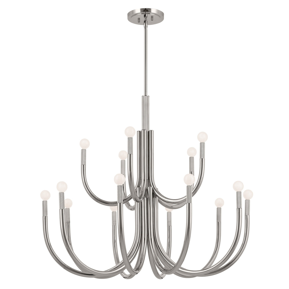 Kichler Odensa 15-Light Polished Nickel Modern/Contemporary Chandelier
