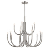 Kichler Odensa 15-Light Polished Nickel Modern/Contemporary Chandelier