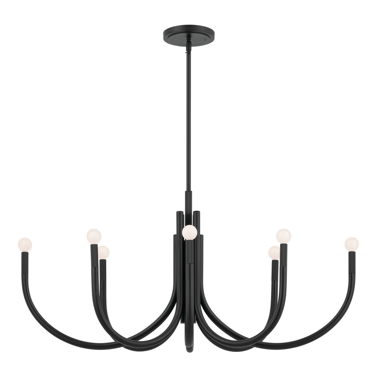 Kichler Odensa 8-Light Black Modern/Contemporary Chandelier