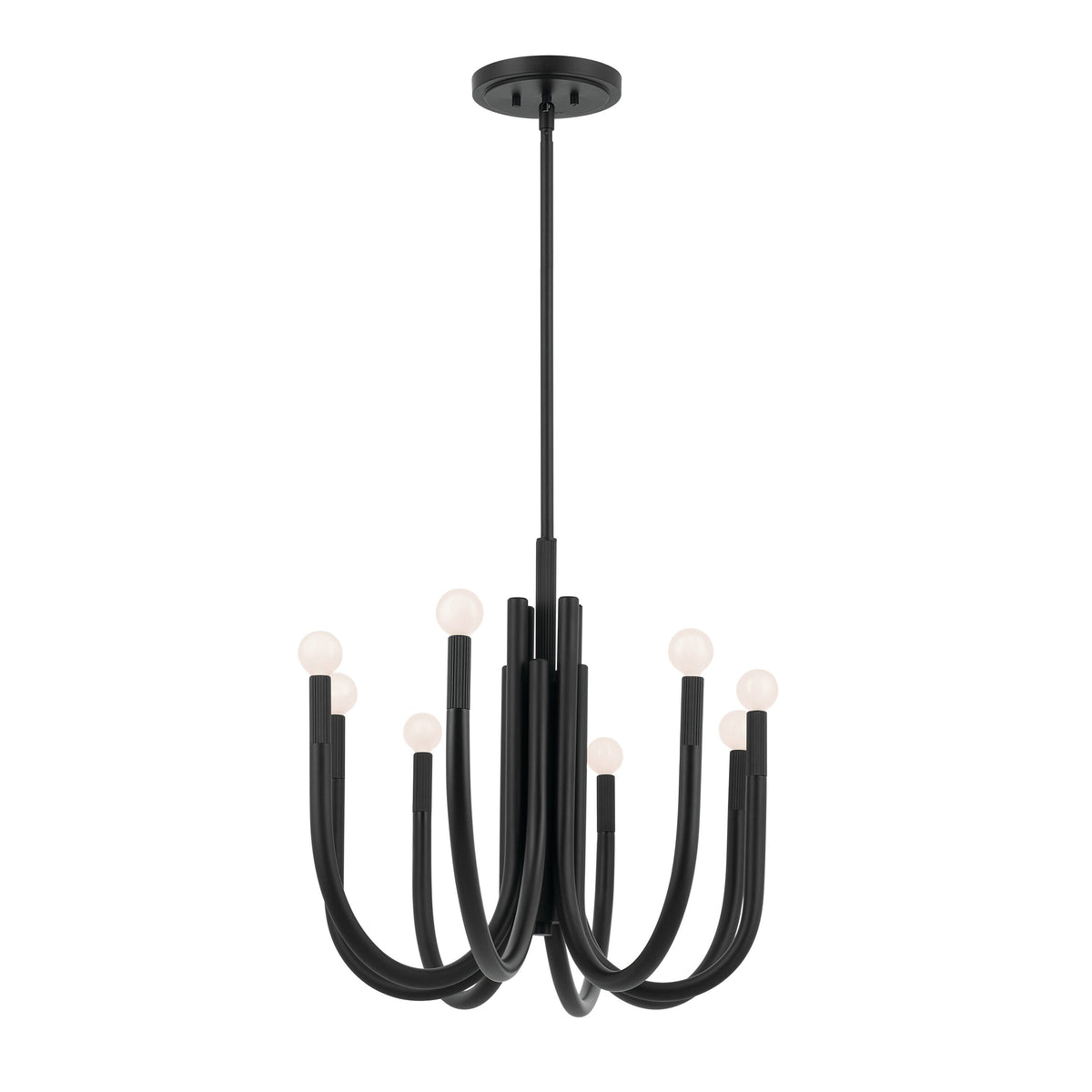 Kichler Odensa 8-Light Black Modern/Contemporary Chandelier