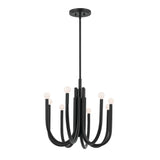 Kichler Odensa 8-Light Black Modern/Contemporary Chandelier