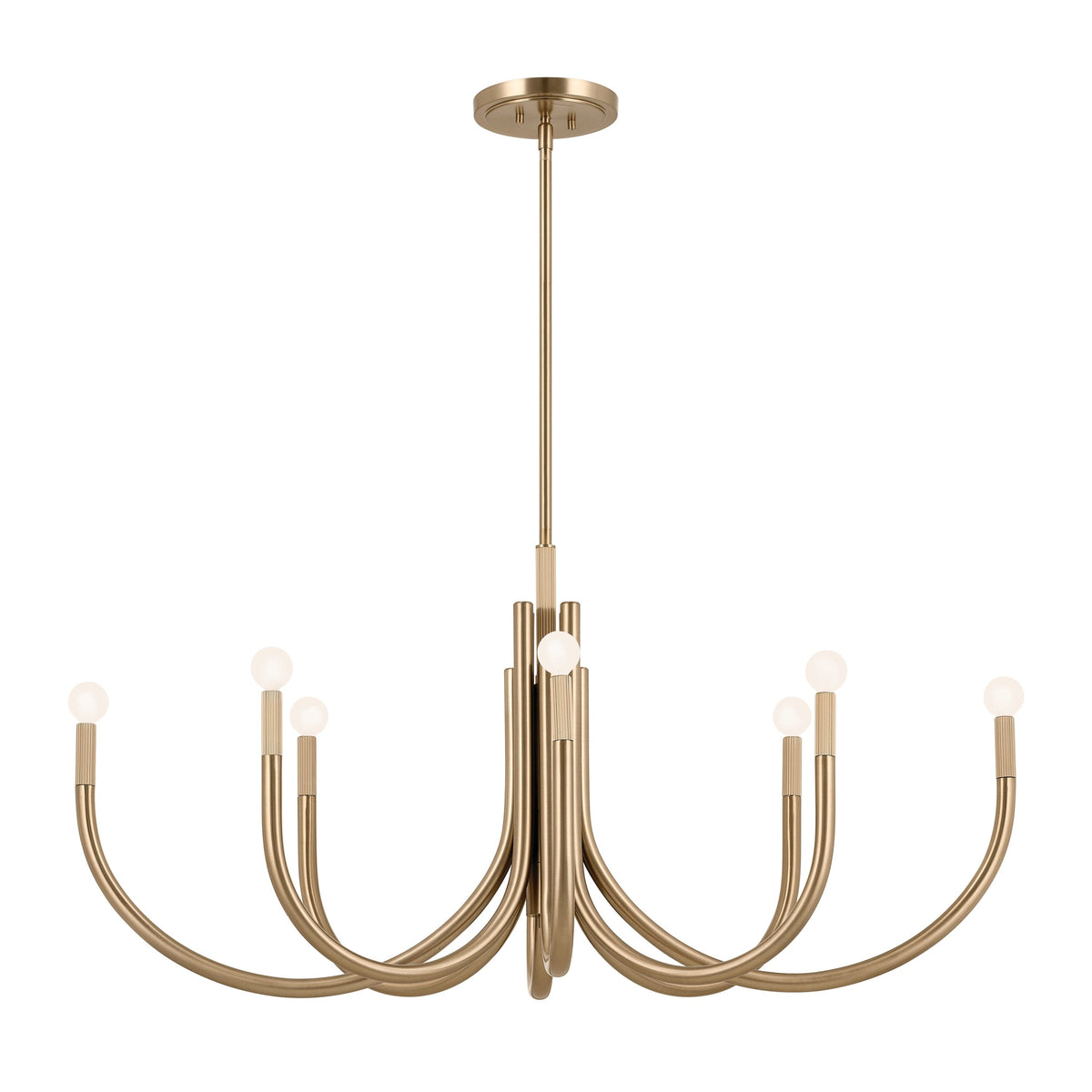 Kichler Odensa 8-Light Gold Modern/Contemporary Chandelier