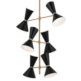 Kichler Phix 12-Light Gold Mid-century Chandelier