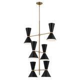 Kichler Phix 12-Light Gold Mid-century Chandelier