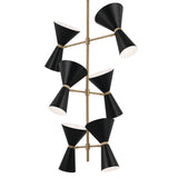Kichler Phix 12-Light Gold Mid-century Chandelier