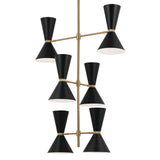 Kichler Phix 12-Light Gold Mid-century Chandelier