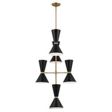 Kichler Phix 12-Light Gold Mid-century Chandelier