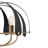 Kichler Petal 5-Light Gold Vintage Chandelier