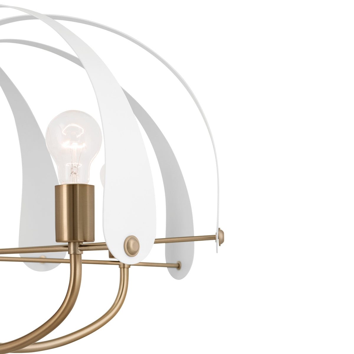 Kichler Petal 5-Light Gold Vintage Chandelier