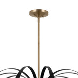 Kichler Petal 5-Light Gold Vintage Chandelier