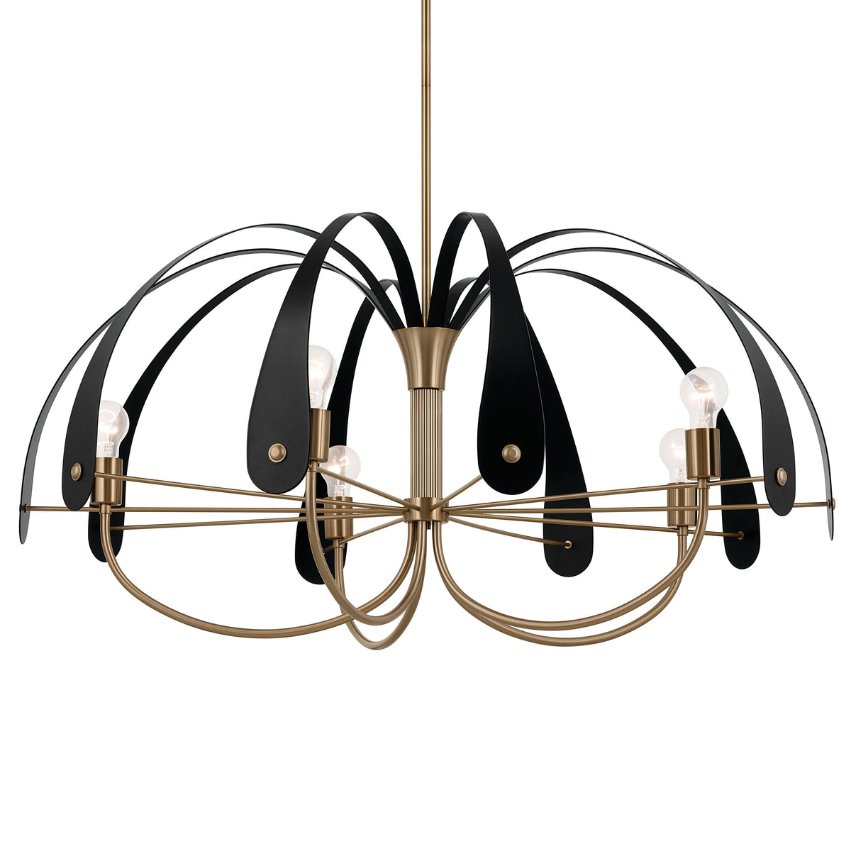 Kichler Petal 5-Light Gold Vintage Chandelier