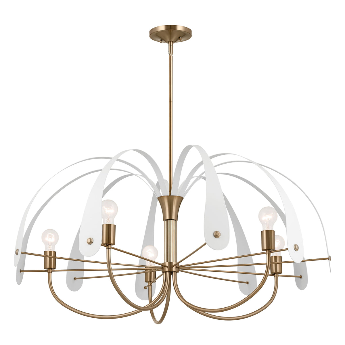 Kichler Petal 5-Light Gold Vintage Chandelier