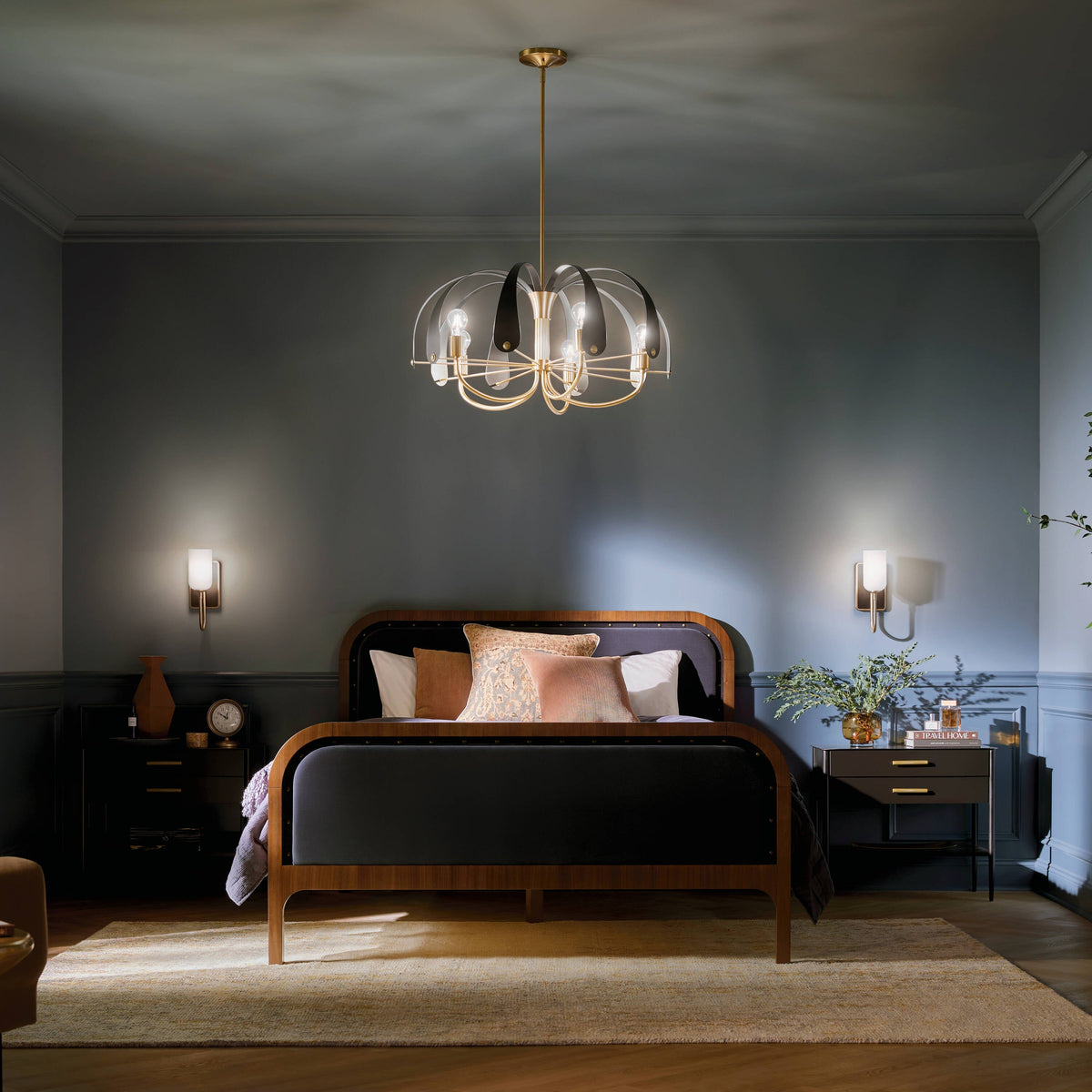 Kichler Petal 5-Light Gold Vintage Chandelier