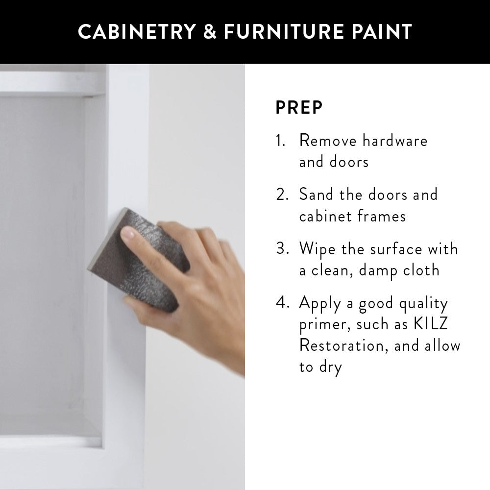 Magnolia Home by Joanna Gaines Cabinetry & Furniture Paint, Semi-Gloss, Shiplap (Ultra White), 1-Quart, Crafted with KILZ