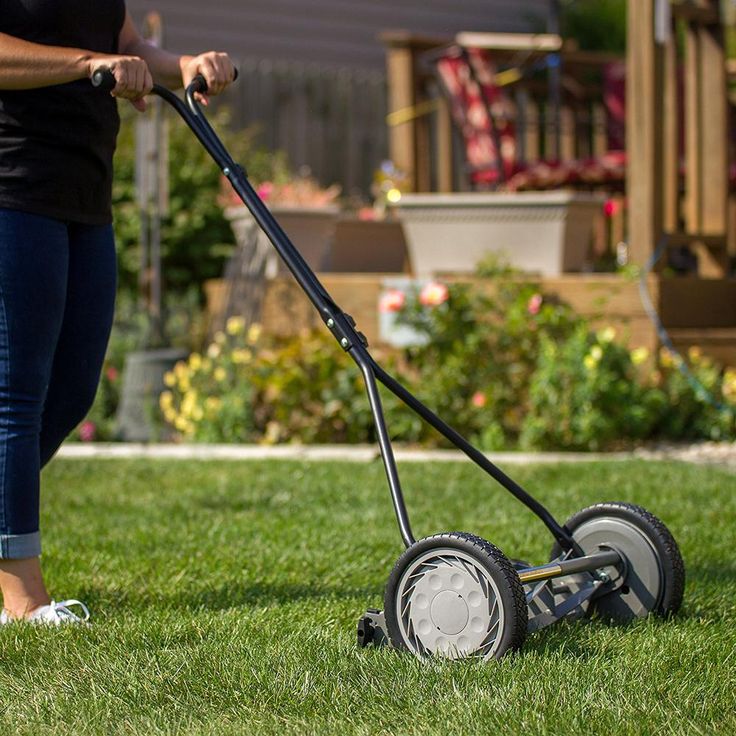 Great States Corporation 16 in. 5-Blade Walk Behind Nonelectric Manual Push Reel Lawn Mower