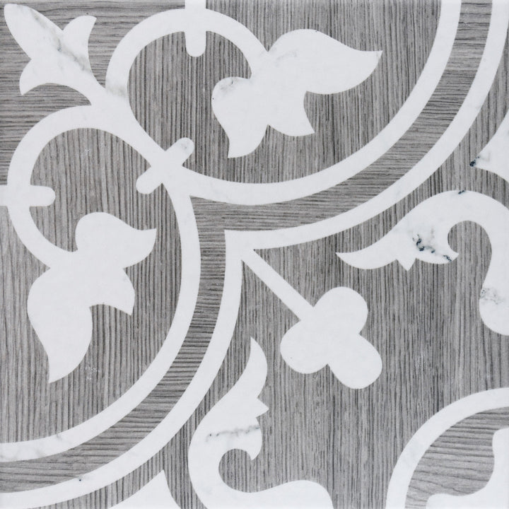 Affinity Tile Llama Arte Loire Verso Silver Smoke 10-in x 10-in Multi-finish Porcelain Wood look Floor and Wall Tile product image
