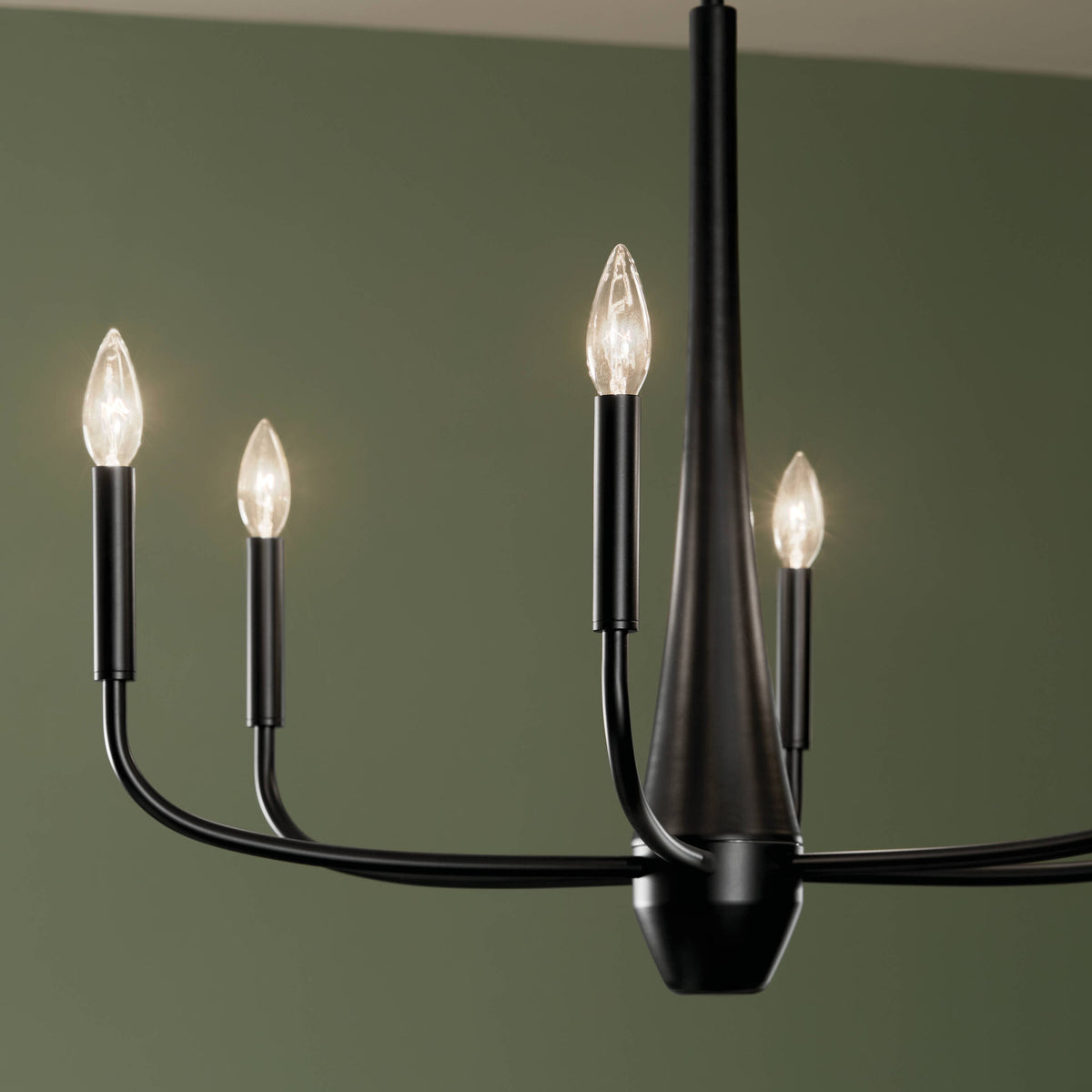 Kichler Deela 6-Light Black Modern/Contemporary Chandelier