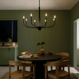 Kichler Deela 8-Light Black Modern/Contemporary Chandelier