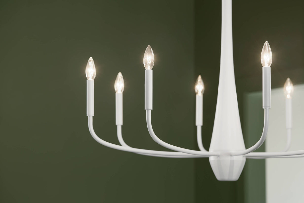 Kichler Deela 8-Light White Modern/Contemporary Chandelier