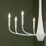 Kichler Deela 8-Light White Modern/Contemporary Chandelier
