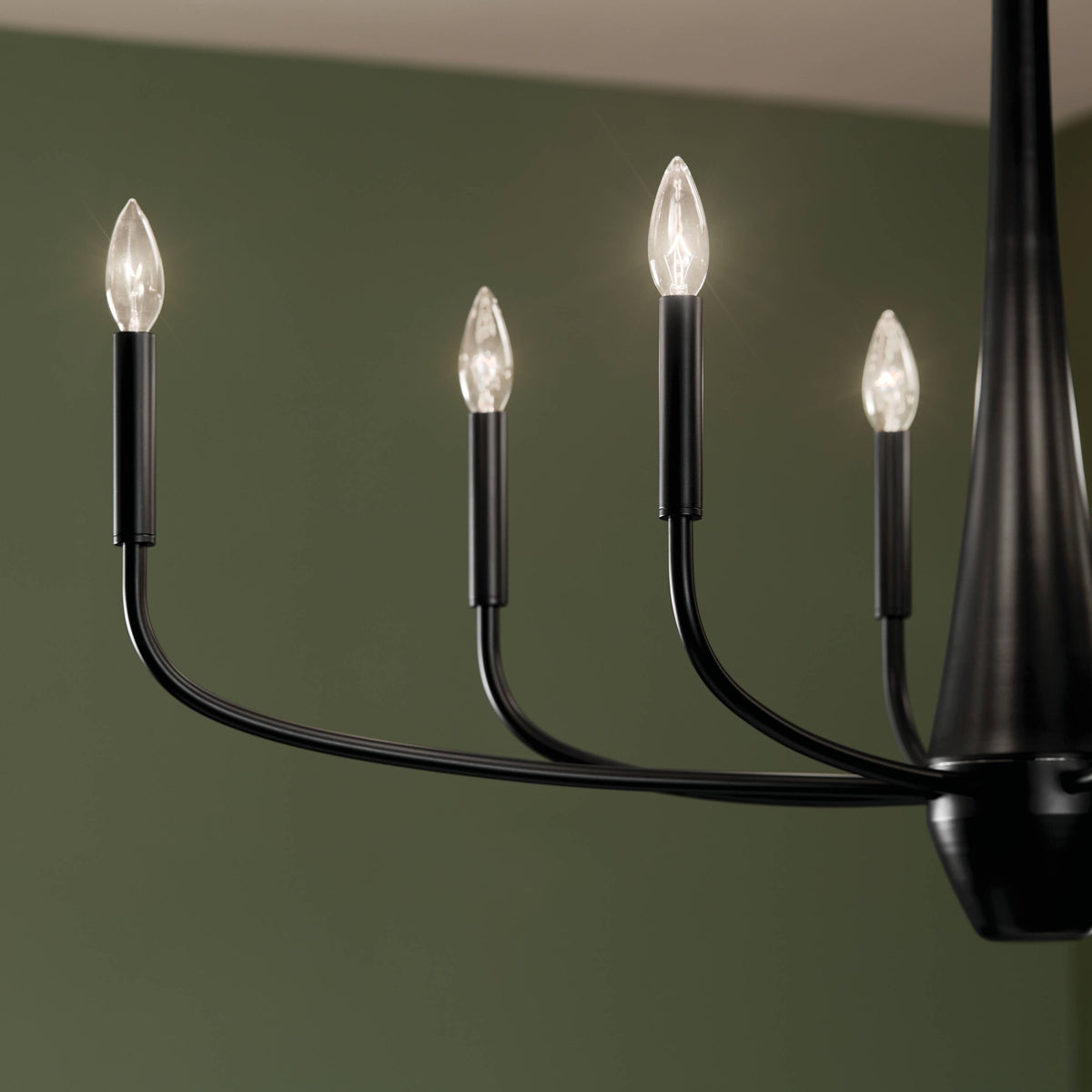 Kichler Deela 8-Light Black Modern/Contemporary Chandelier