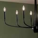 Kichler Deela 8-Light Black Modern/Contemporary Chandelier