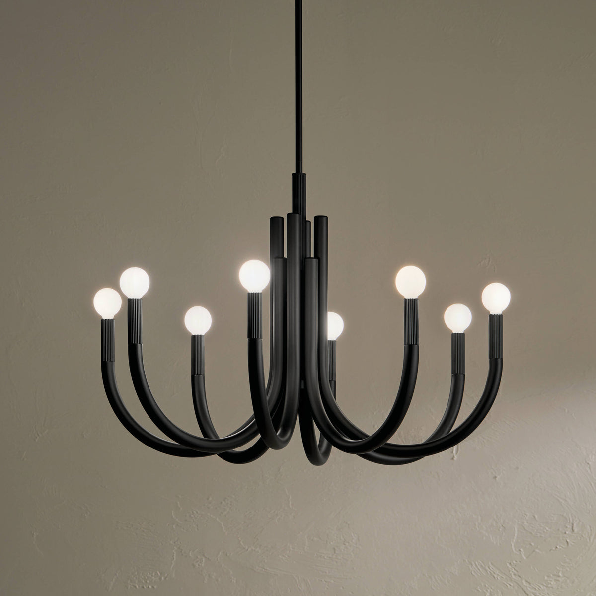 Kichler Odensa 8-Light Black Modern/Contemporary Chandelier