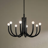 Kichler Odensa 8-Light Black Modern/Contemporary Chandelier