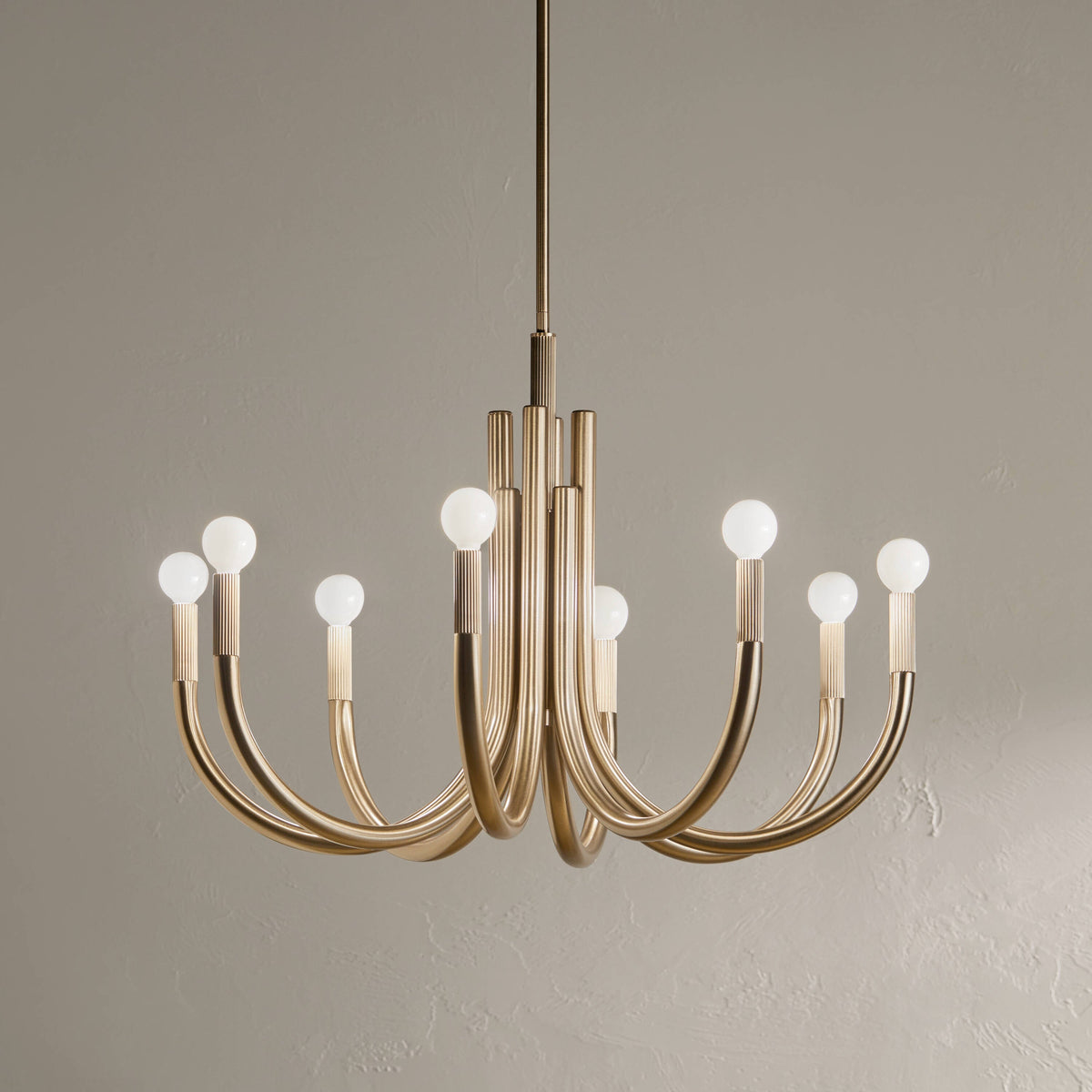 Kichler Odensa 8-Light Gold Modern/Contemporary Chandelier
