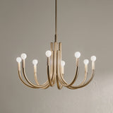 Kichler Odensa 8-Light Gold Modern/Contemporary Chandelier