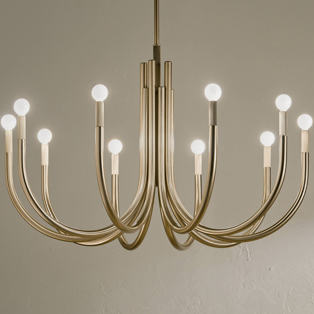 Kichler Odensa 10-Light Gold Modern/Contemporary Chandelier