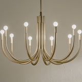 Kichler Odensa 10-Light Gold Modern/Contemporary Chandelier