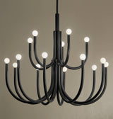 Kichler Odensa 15-Light Black Modern/Contemporary Chandelier