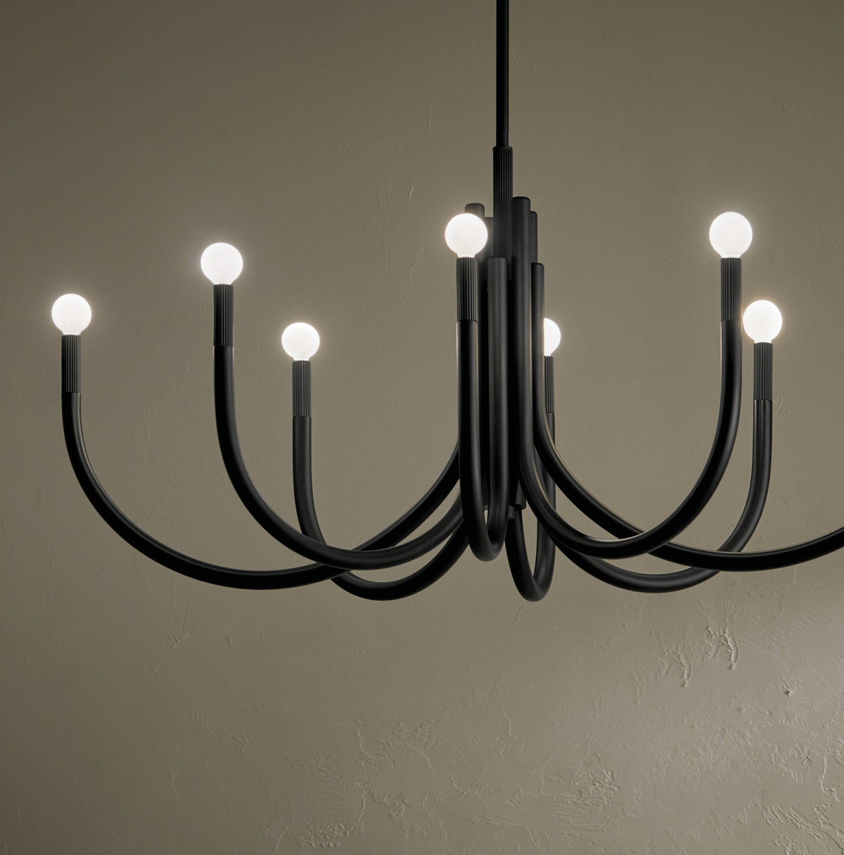 Kichler Odensa 8-Light Black Modern/Contemporary Chandelier