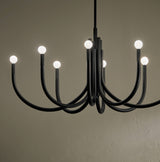 Kichler Odensa 8-Light Black Modern/Contemporary Chandelier