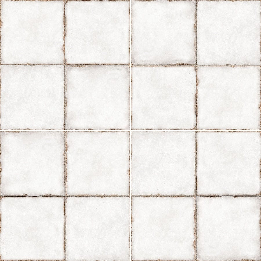 allen + roth Cementine White 8-in x 8-in Matte Porcelain Cement Look Floor and Wall Tile (12.18-sq. ft/ Carton)