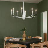 Kichler Deela 8-Light White Modern/Contemporary Chandelier